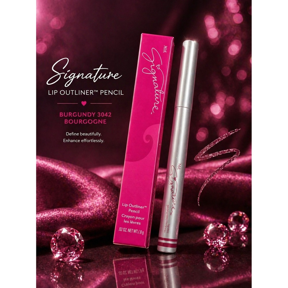 Mary Kay Signature Lip Liner‎ Burgundy 3042 Mechanical Pencil .009 oz New in Box